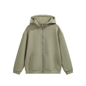 Smart Control Zipper Hooded Jacket Green