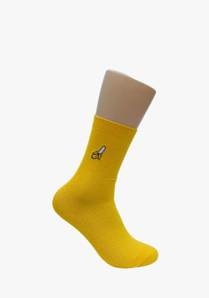 yellow-banana-smiley-socks