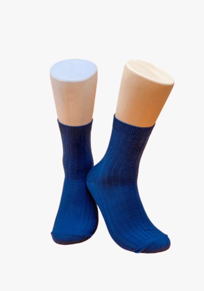 blue-solid-smiley-socks