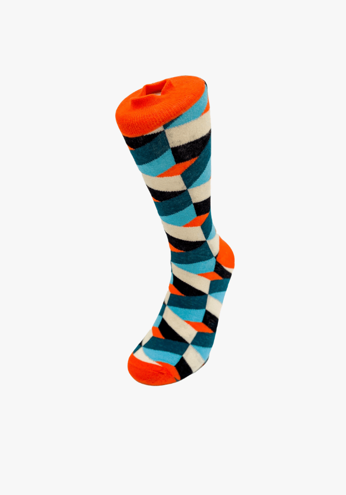 blue-rhombus-socks