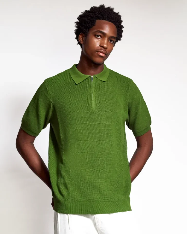 zipped-knit-polo-green