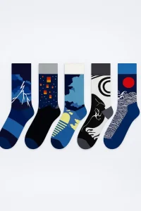 Midnight Vista Crew Sock Collection