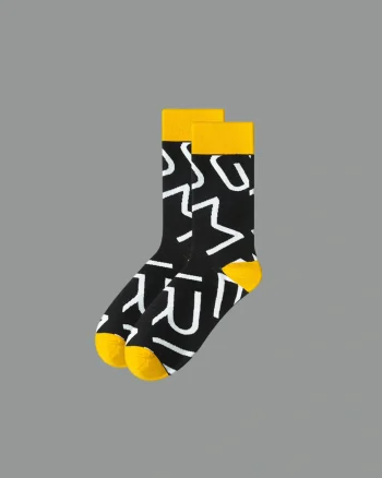 yellow-scribble-pattern-parade-socks