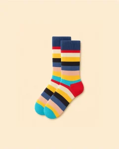 Rainbow Block Party Socks