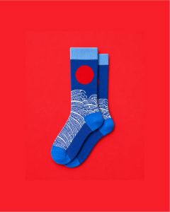 Rising Sun Waves Socks